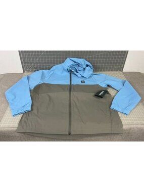Wolverine Men's Guide Eco Shell Rain Jacket Blue Sky Gray Lightweight Sz. L
